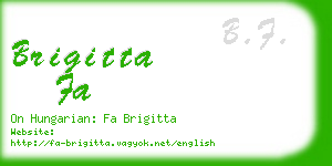 brigitta fa business card